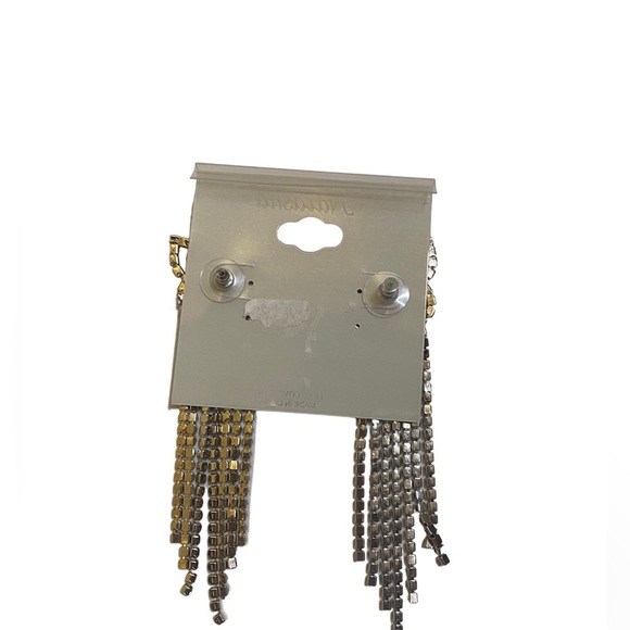 Natasha Rhinestone Dangle Earrings - Picture 3 of 5